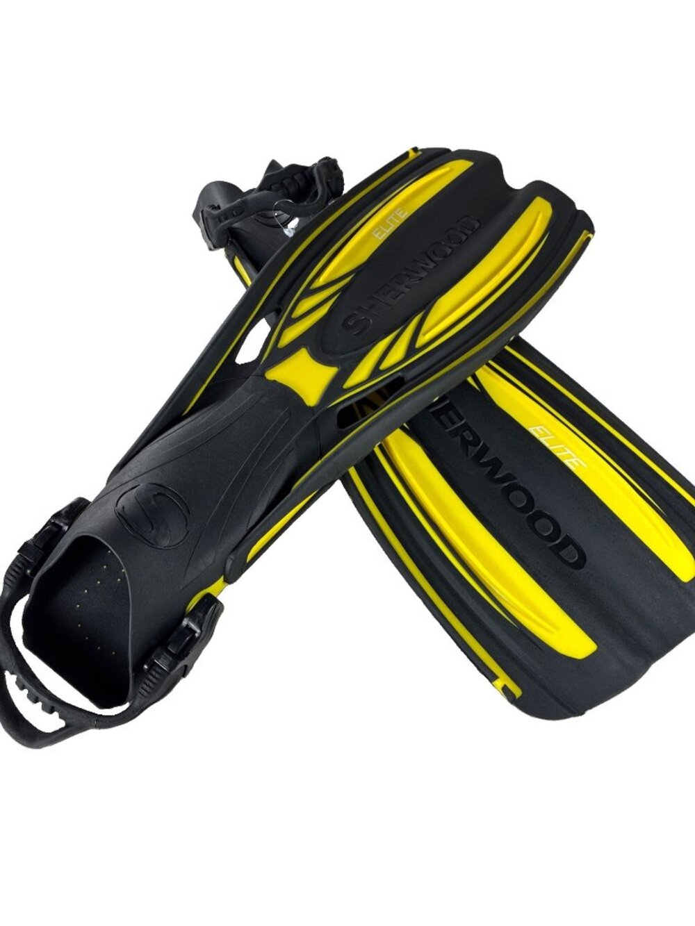Sherwood Scuba Elite Open Heel Diving Fins Yellow Black XS Extra Small 5-6 Gear